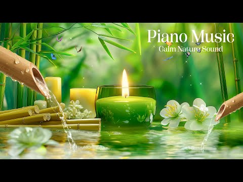 Relaxing Water Fountain and Healing Piano Tunes for Deep Relaxation, Spa, and Peaceful Moments 🍃