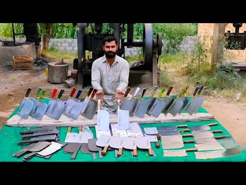 The Process of Premium Quality Mass Production Butcher Meat Cleaver Knife Manufactured | Skill Work