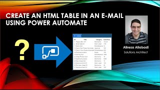 How to create an HTML table using Power Automate (Flow) in mail