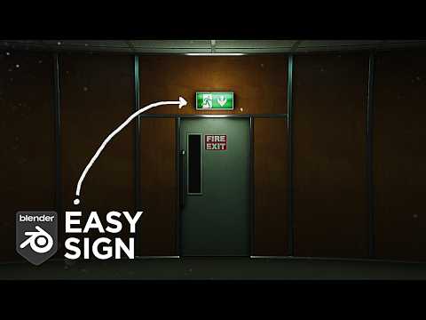 Blender Tutorial - How to create fluorescent sign in Blender