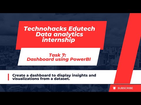 Technohacks Data Analytics Internship Task 7 Dashboard using Power BI