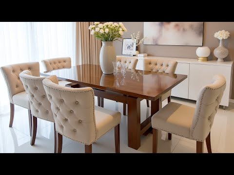 New Modern Dining Room Ideas 2025 | Best Trendy Dining Tables & Living Room Decorating Inspiration