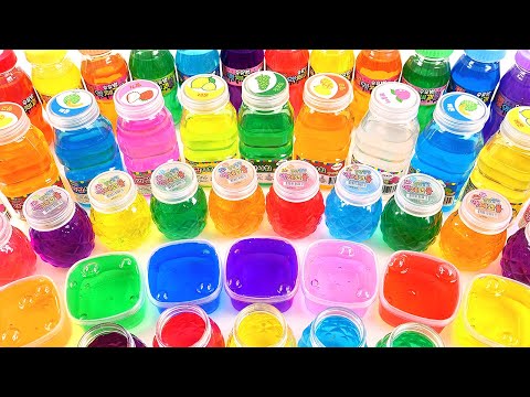 Satisfying Video l Mixing All My Slime Smoothie l Making-Slime INTO Glossy CubeTub Cutting ASMR #011