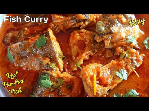 Red Pomfret Fish Curry | Pomfret Fish Recipe | Fish Curry | Fish Gravy Recipe | Rasul's Kitchen