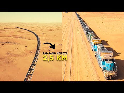 KERETA TERPANJANG PALING EKSTRIM DI DUNIA YANG MEMBELAH GURUN SAHARA
