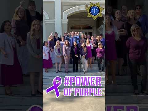 Napa DA's Office Dons Purple for Domestic Violence Awareness Month #PowerofPurple #shorts