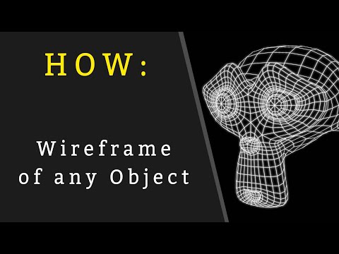 How to easily make a Wireframe in Blender in 1 Minute
