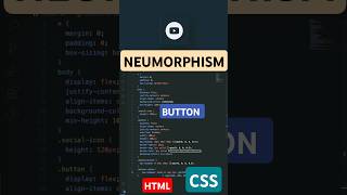 Neumorphism YouTube Button with HTML & CSS 🔥 | Dark UI Design #shorts #cssanimation #css3