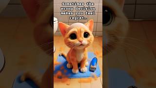 Kitty regrets on her wrong decision #kitten #kitten #cat #catlovers #youtubeshorts #ytshortsusa #yt