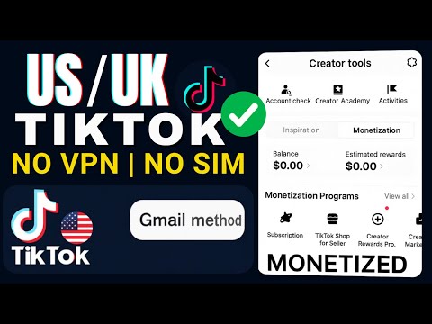 How to Create a US TikTok Account Without VPN or SIM From Anywhere - Fully Monetized