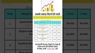Best Small Cap Funds to Invest in 2025 📈 | Highest CAGR in 5Y, 3Y & 1Y #mutualfunds #investment