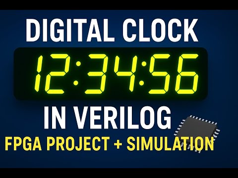 Digital Clock using Verilog | FPGA Project with Simulation |Deep Dive to Digital