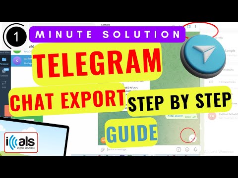How to Export Telegram Chat History to Desktop on Windows | Tutorial |  Tech tips | Data Safety