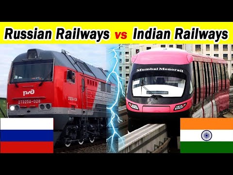 Russian Train View from Inside and Outside