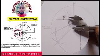 GEOMETRIC CONSTRUCTION: REPRODUCING DRILLING TEMPLATE.