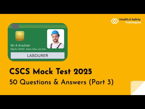 CSCS Green Card | NEW 2026 TEST QUESTIONS | 50 Questions & Answers