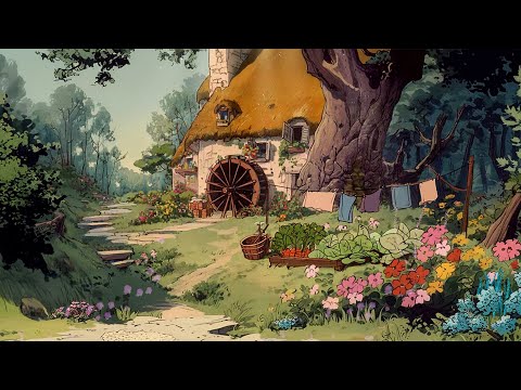 Dreamland Cozy Cottage Morning ✨ Disney Oldies Playing in Another Room | Relax, Sleep & Study
