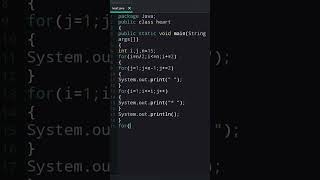 create Dil in using Java #coding #programming #css #tags #codeart #coder #html #ytshorts #reaction