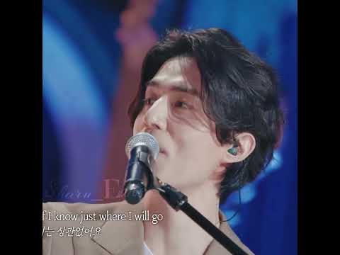 Eye contact he maintains while singing