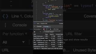 How to find unused JS and CSS in Chrome  #webdevelopment #js #css
