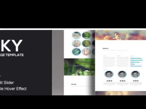 SKY HTML/CSS One Page Template + Download