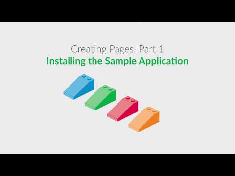 Installing the Sample Application to Create a Living Style Guide