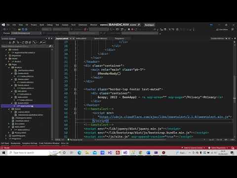SweetAlert Library in ASP NET CORE RAZOR .Net6
