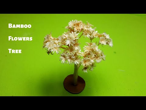 How to Make Flowers Easy from Bamboo chopsticks- Miniature Tree #shorts