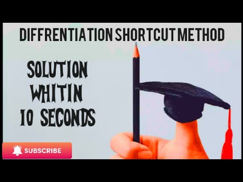 Simple differentiation trick to solve tougher problems in quick time...