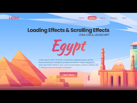 How to Make a Website | With Loading Effects & Scrolling Effects - Using HTML, CSS & Javascript