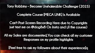 Tony Robbins course - Become Unshakeable Challenge (2023)  download