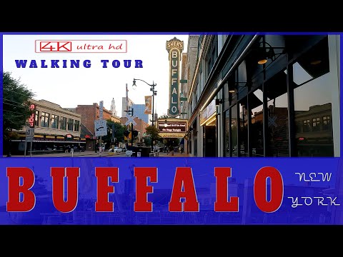 Buffalo NY [4K] Walking Tour (2022)