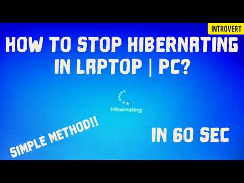 Hibernating issue solved  || Laptop, pc |