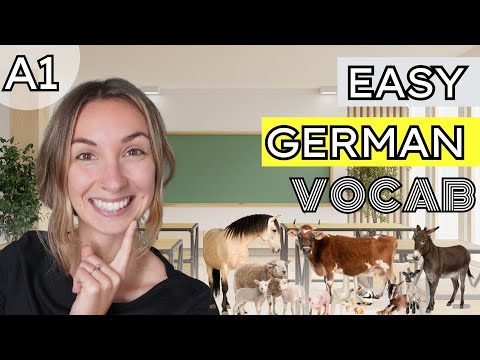 GERMAN VOCABULARY LESSON #18: ANIMALS (German pronunciation | Deutsch Wortschatz und Aussprache)