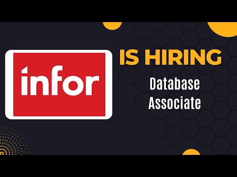 Infor is hiring  Database Associate #itjobs #jobs #it #fresherhiring #jobs #itjobs #wfh #applyjobs