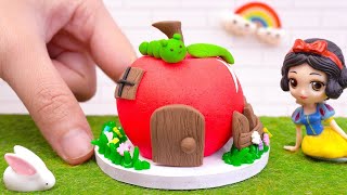 Perfect Miniature Apple Cake Decorating | Creative Tiny Apple Cake For Snow White