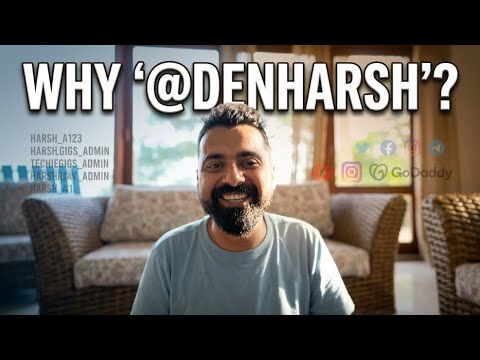 When Harsh Agrawal shared Why he uses @denharsh as his username | Shoutmeloud | Techiegigs | Godaddy