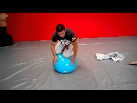 renée forte bushido academie ufc fighter bjj swiss ball drills