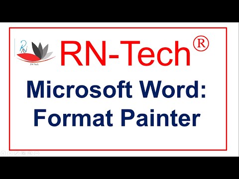 Microsoft Word 2013 - Format Painter