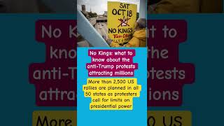 "No Kings, Just Voices: Millions Rise Up in Historic Anti-Trump Protests Across All 50 States#shorts