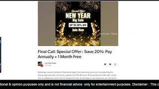 Final Call: Special Offer | Daily Get 12 Premium Trading Signals  ( January 1, 2026 )