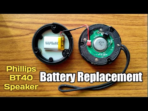 Phillips BT40 Bluetooth Speaker Battery Replacement || How to replace Bluetooth Speaker Battery