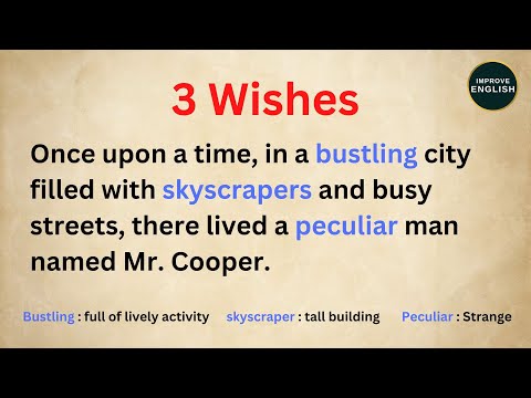 Mr. Cooper and Genie | English Story | Listen and Learn | Improve English