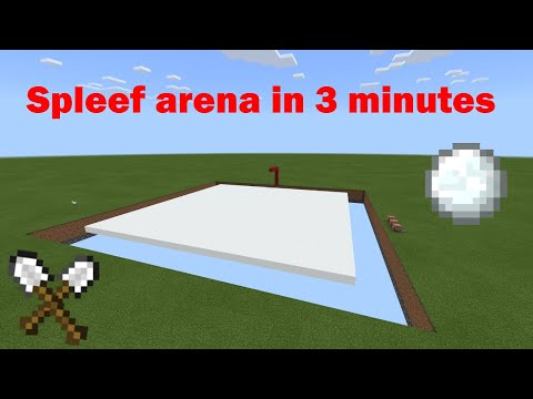 How to make a spleef arena in 3 minutes in minecraft.