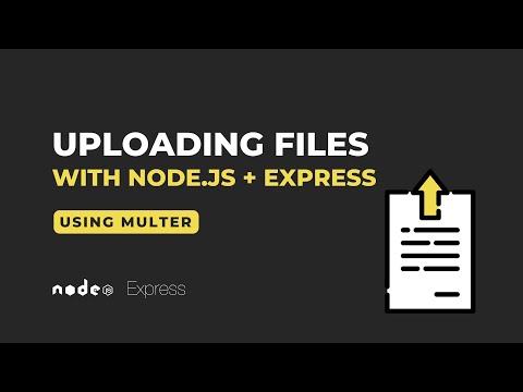 Uploading files with Node.js + Express using Multer