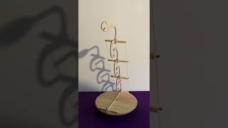 Snake tensegrity sculpture defying gravity. #engineering #wonder #wicked #sciencemagic