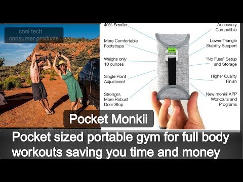 pocket monkii: workout equipment for home portable in pocket for doing all home workouts anywhere