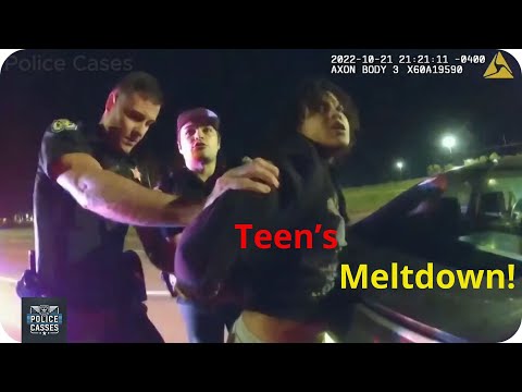 Teen Throws a Fit After Police Search Her Car #PoliceCases #Policetraffic stop