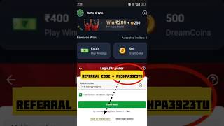 ₹1 Mein Real Cash Jeeto! Dream11 Referral Se Kamao #dream11 #fantasycricket #referralcode #earnmoney