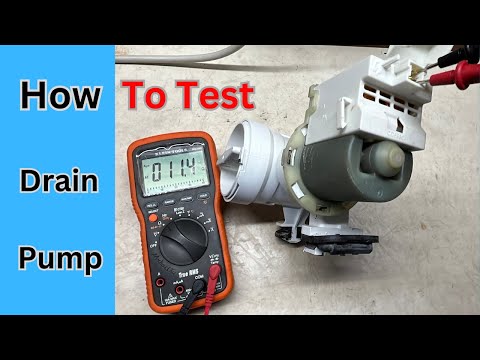 Washing Machine Drain Pump Test with Multi-meter